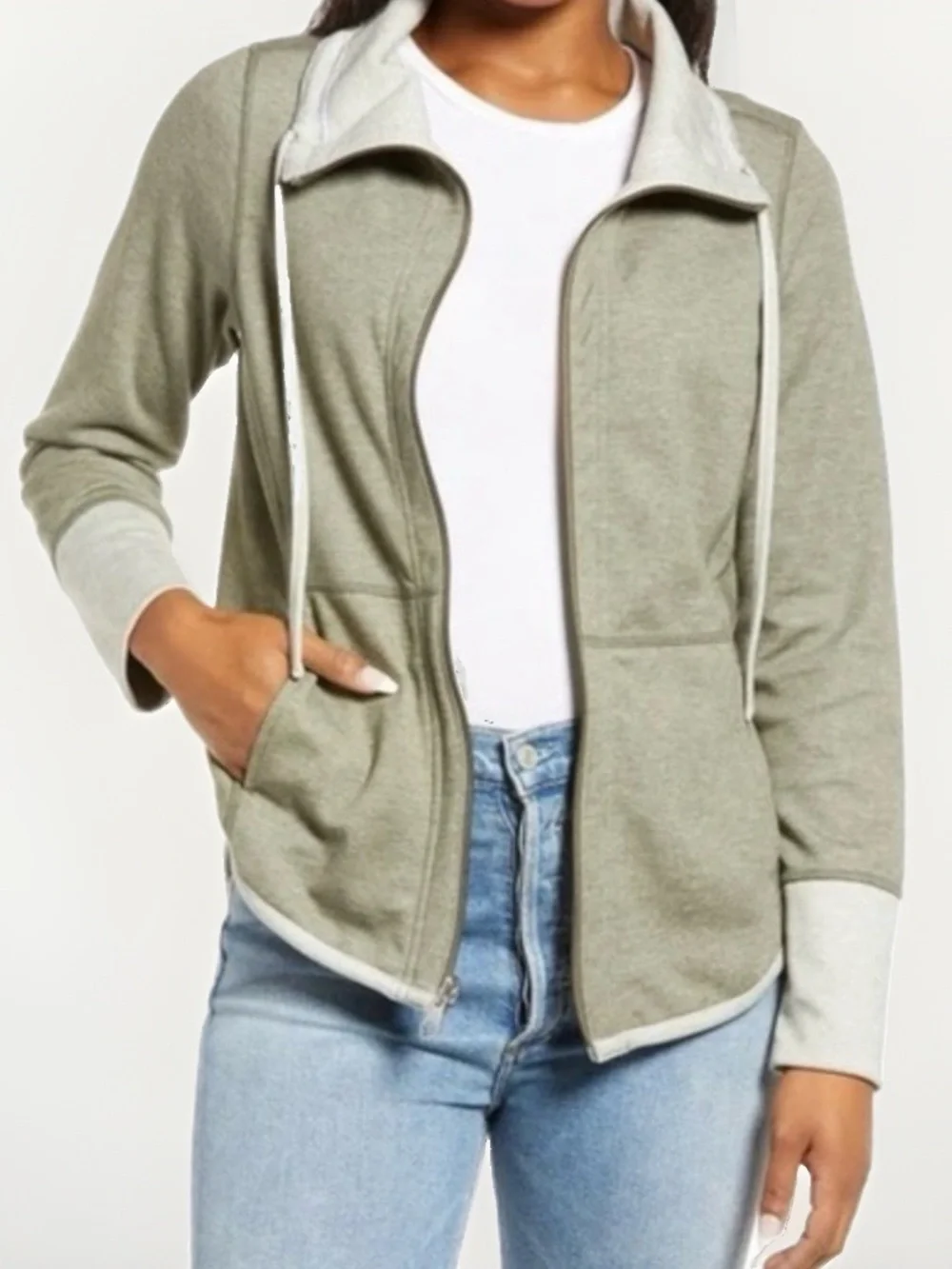 Tommy Bahama Sun Fade Flipside Reversible Full Zip Jacket Gray Size Large